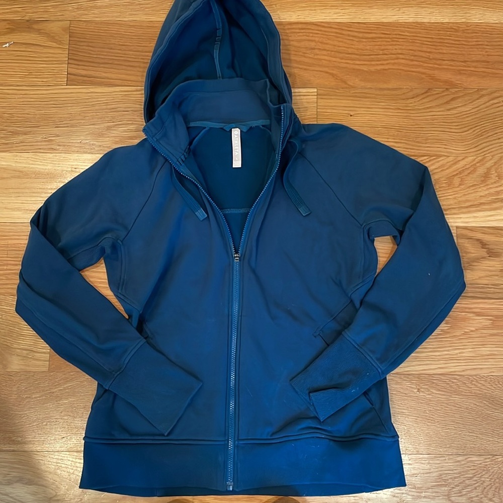 Athleta Blue Hoodie Sweatshirt